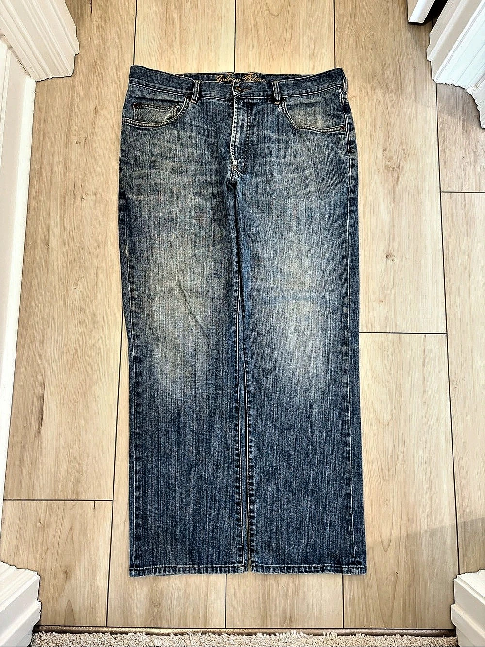 Indigo Palms Y2K baggy skater Men’s Straight Leg Jeans Waist 38x32 Blue